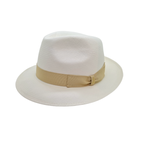 CAPPELLO PANAMA “Dolce Fine” ECRU/BEIGE TESA MEDIA