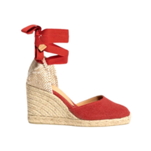 SANDALI “Espadrilles Carina” ROSSO 90 mm