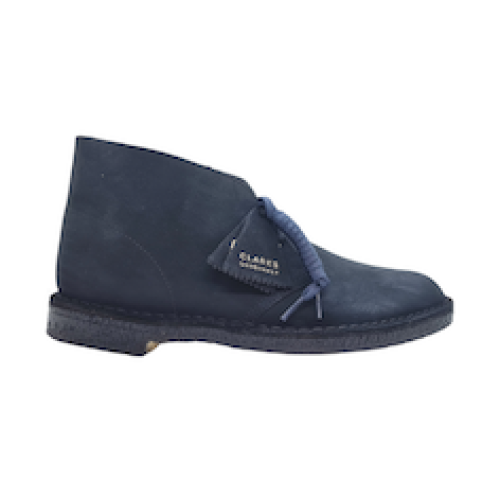 SCARPE STRINGATE “Polacchine Desert Boot” IN CAMOSCIO BLU  FONDO PARA