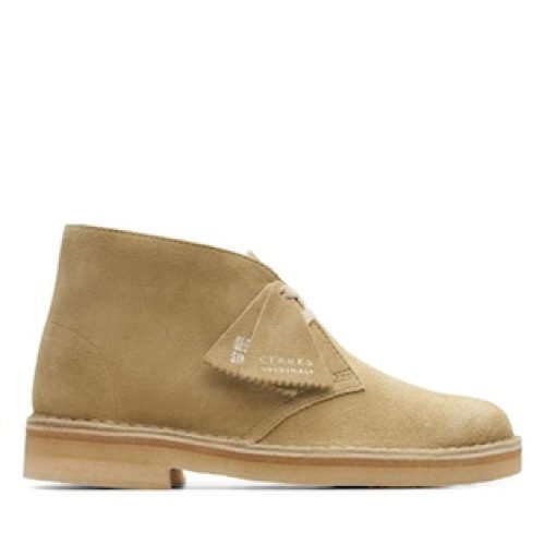 SCARPE STRINGATE “Polacchine Desert Boot” IN CAMOSCIO BEIGE FONDO PARA