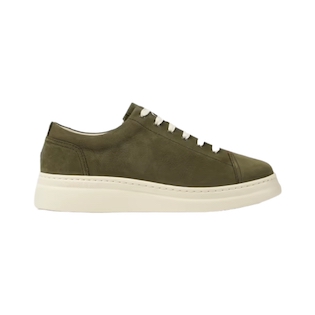 SCARPE STRINGATE “Sneakers Runner Up” IN NABUK  VERDE 30 mm