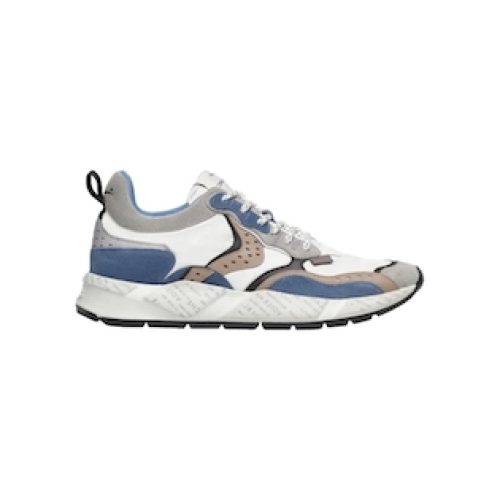 SCARPE STRINGATE “Sneaker Bholt” IN SUEDE E TESSUTO TECNICO BIANCO/BLU