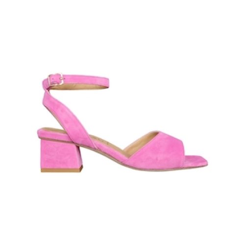 SANDALI IN CAMOSCIO FUCSIA 50 mm