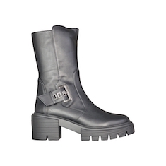 STIVALI “Chunky Soho Gia Bootie” IN VITELLO  NERO 70 mm