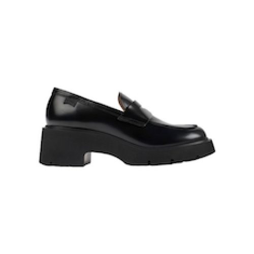 MOCASSINI “Milah” IN VITELLO NERO 60 mm