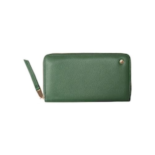 PORTAFOGLI  IN PELLE VERDE