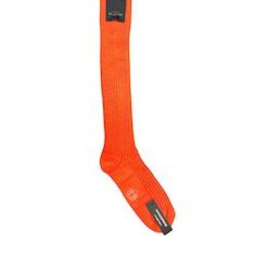 CALZEA LUNGHE IN LANA MERINO ARANCIO