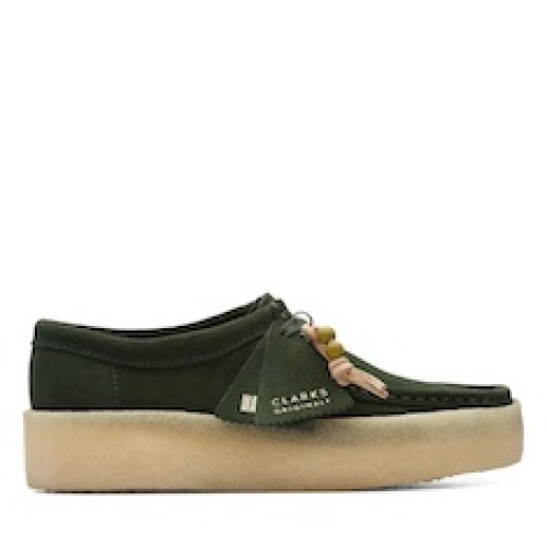 SCARPE STRINGATE “Wallabee Cup”  VERDE FONDO PARA 30 mm
