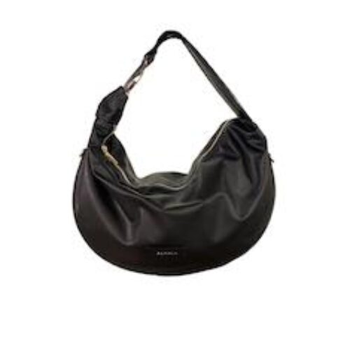 BORSA “Double” IN  PELLE  NERO