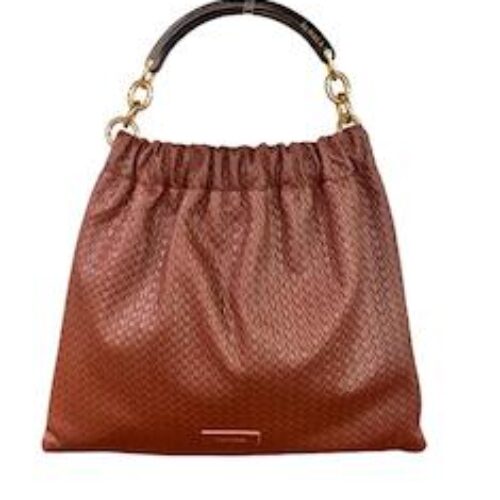 BORSA “Futura” IN PELLE CASTAGNA