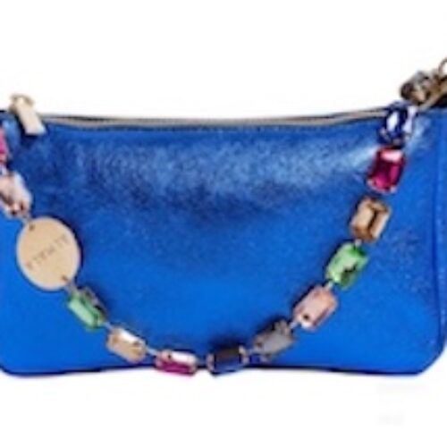 BORSA “Bibi Night” IN PELLE TURCHESE