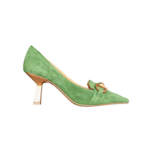 DE’COLLETE’ IN SUEDE VERDE 70 mm