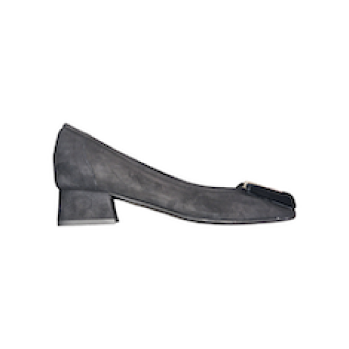 BALLERINE  IN CAMOSCIO NERO 40 mm