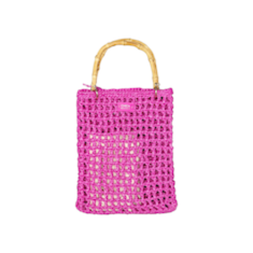 BORSA “Spiaggia” IN RAFIA FUCSIA