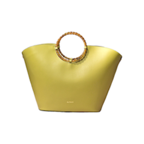 BORSA “Kim” IN PELLE LIME